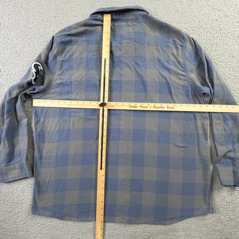 Houston Texans Darius Rucker x NFL Plaid Flannel Shirt Mens XXL Battle Red Logo - Picture 6 of 9